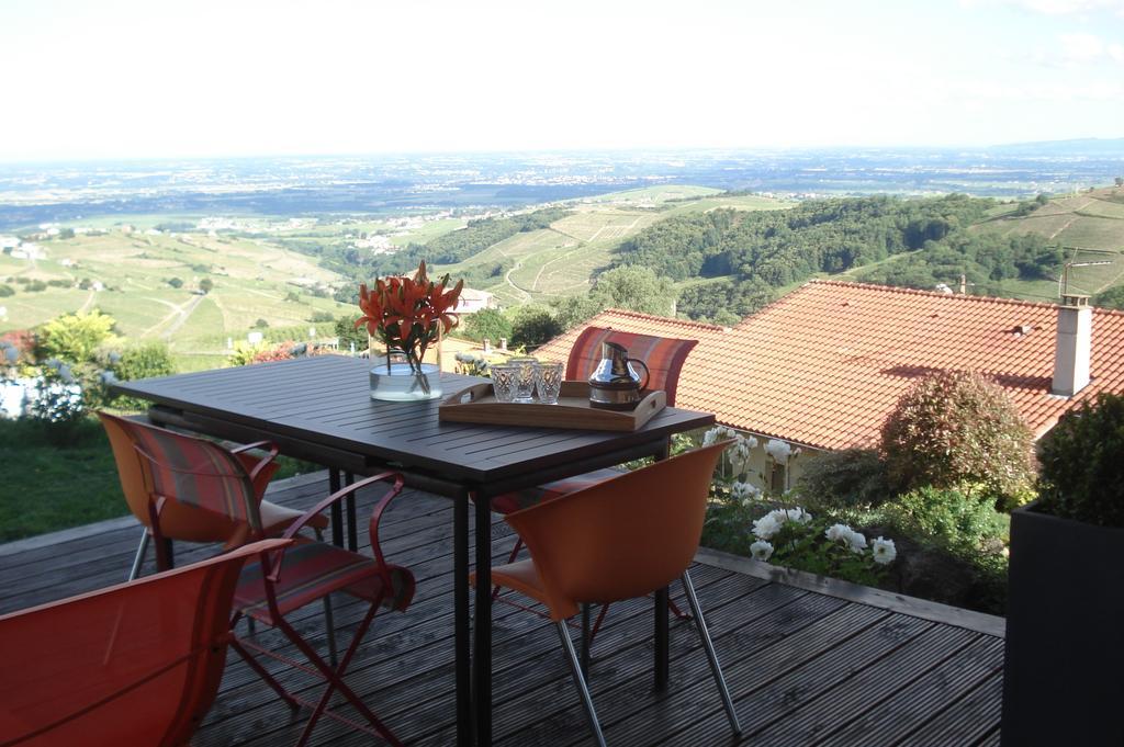Bed and Breakfast Le Balcon Du Fetre Chiroubles Exteriér fotografie